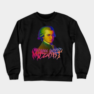 Mozart Metal Tie Dye - Wolfgang Amadeus Mozart Psychedelic Musician Crewneck Sweatshirt